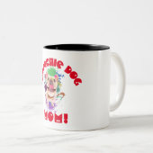 Frenchie Mama Hund Lover Beste Hunde Mama je Zweifarbige Tasse (VorderseiteRechts)
