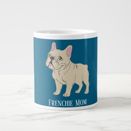 Frenchie Mama Jumbo-Tasse (Vorderseite)
