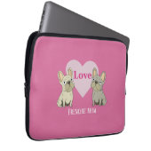 Frenchie Mama Laptopschutzhülle (Vorne Rechts)