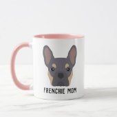 Frenchie Mama Lilac und Tan French Bulldog Tasse (Links)