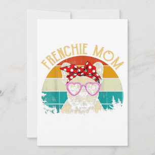 Frenchie Mama Lover Geschenk Vintag Retro Style Ankündigung