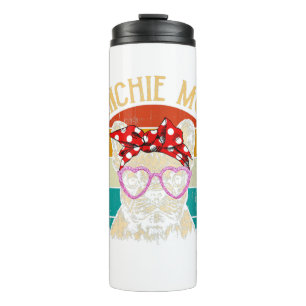 Frenchie Mama Lover Geschenk Vintag Retro Style Thermosbecher