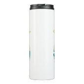 Frenchie Mama Lover Geschenk Vintag Retro Style Thermosbecher (Rückseite)