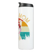 Frenchie Mama Lover Geschenk Vintag Retro Style Thermosbecher (Nach rechts gedreht)
