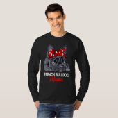 Frenchie Mama Niedliche französische Bulldog-Mama  T-Shirt (Vorne ganz)
