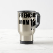 Frenchie Mama Reisebecher (VorderseiteRechts)