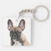 Frenchie Mama Schlüsselanhänger (Rückseite)