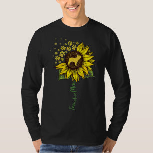 Frenchie Mama Sunflower Französisch Bulldog Lover  T-Shirt