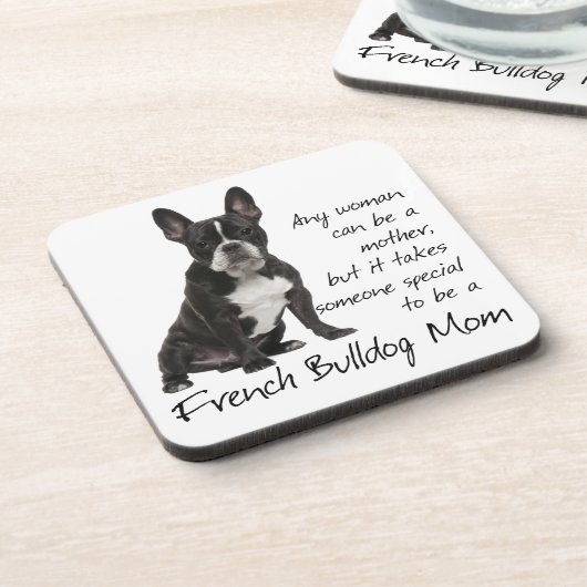 Frenchie Mama Untersetzer (Linke Seite)