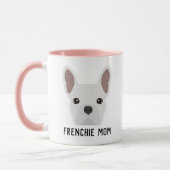 Frenchie Mama White French Bulldog Tasse (Links)