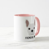 Frenchie Mama White French Bulldog Tasse (VorderseiteRechts)