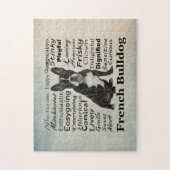 Frenchie Merkmal-Puzzle Puzzle (Vertikal)
