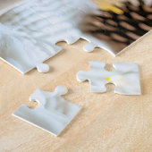 Frenchie mit Schneemann-Weihnachten Puzzle (Seite)