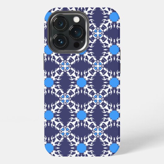 Frenchie Modern Muster iPhone Hülle (Hinten)