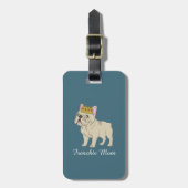 Frenchie Mom Gepäckanhänger (Vorderseite vertikal)