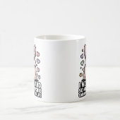 Frenchie Mom I Work Hard So My Frenchie Better Lif Kaffeetasse (Mittel)