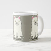 Frenchie mom Jumbo-Tasse (Vorderseite Rechts)