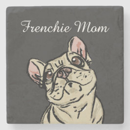 Frenchie Mom Steinuntersetzer