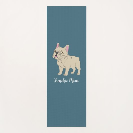 Frenchie Mom Yogamatte (Vorderseite)