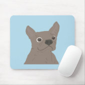 Frenchie, Mousepad (Mit Mouse)