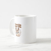 Frenchie-Mum Leben Kaffeetasse (Vorderseite Links)