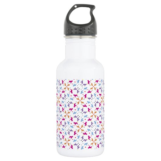 Frenchie-Muster Trinkflasche (Vorderseite)