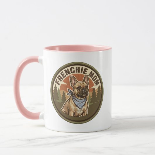 Frenchie-Mutter-Kaffeetasse | Geschenk für Französ Tasse (Links)