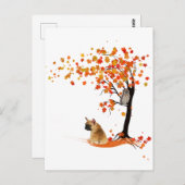 Frenchie My Spirit Animals Owl Frenchie Lovers Postkarte (Vorne/Hinten)