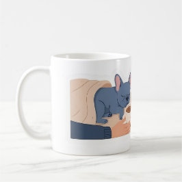 Frenchie Napping Coffee Cold Funny French Bulldog Kaffeetasse
