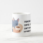 Frenchie Napping Kaffee Kalt Lustiger Französische Kaffeetasse (Mittel)