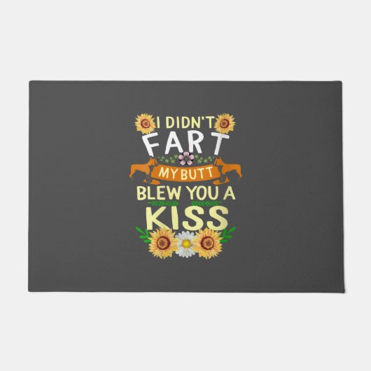 Frenchie nicht Hintern Kiss Hund Mama Mama Fußmatte (Vorderseite)