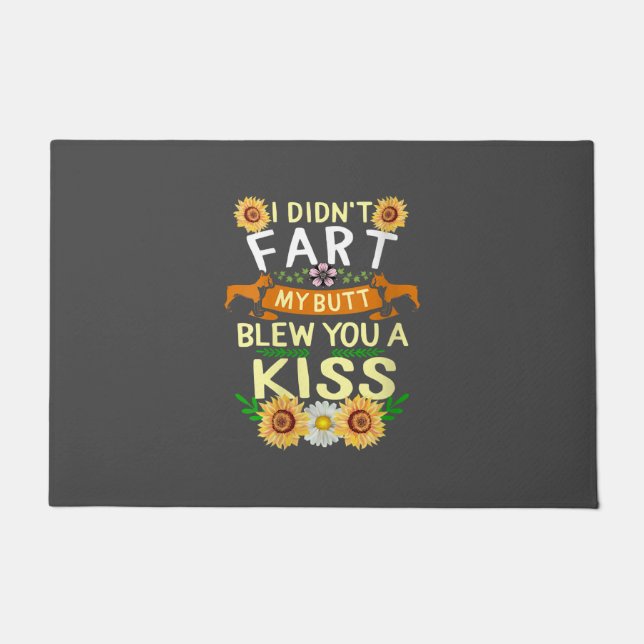 Frenchie  nicht Hintern Kiss Hund Mama Mama Fußmatte (Vorderseite)