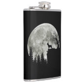 Frenchie On Mountain Halloween Theme Shirts Gift Flachmann (Rechts)