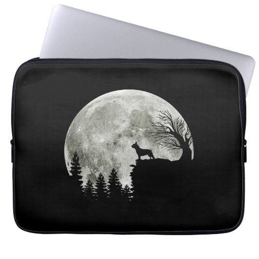 Frenchie On Mountain Halloween Theme Shirts Gift Laptopschutzhülle (Vorderseite)