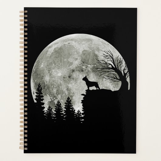 Frenchie On Mountain Halloween Theme Shirts Gift Planer (Vorderseite)