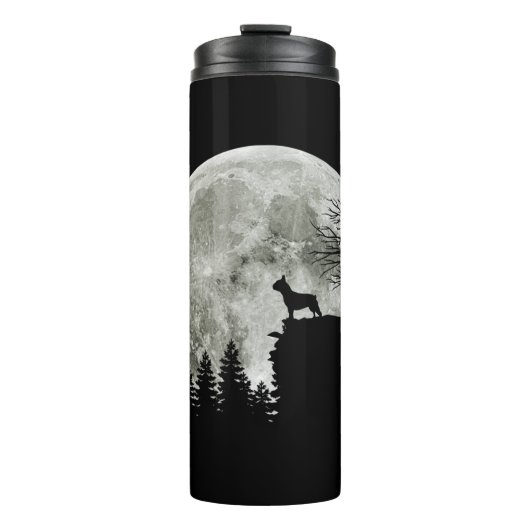Frenchie On Mountain Halloween Theme Shirts Gift Thermosbecher (Vorderseite)