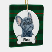Frenchie Ornament, French Bulldog Keramikornament (Rechts)