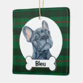 Frenchie Ornament, French Bulldog Keramikornament (Links)