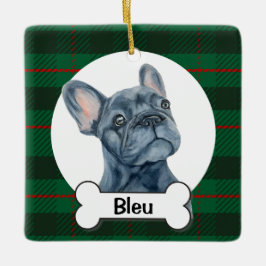 Frenchie Ornament, French Bulldog Keramikornament