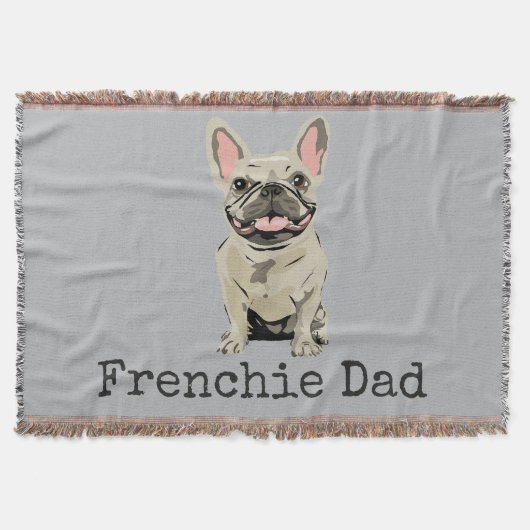 Frenchie Papa Decke (Vorderseite)