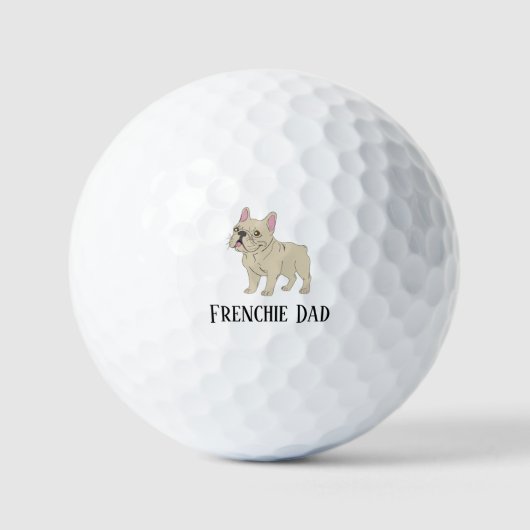 Frenchie Papa Golfball (Vorderseite)