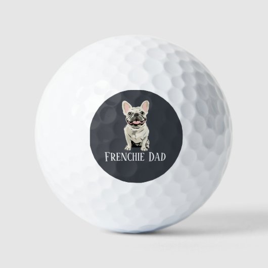 Frenchie Papa Golfball (Vorderseite)