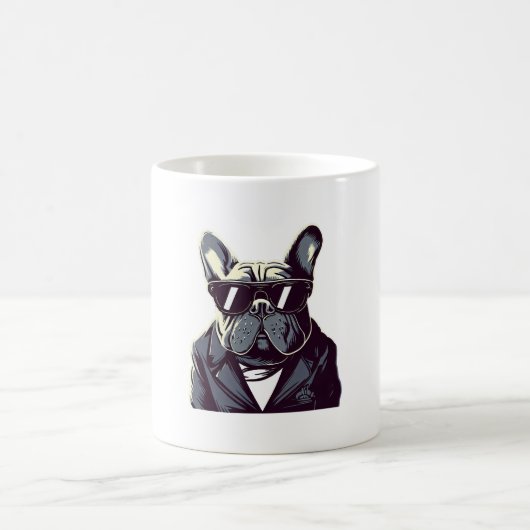 Frenchie Party Man Kaffeetasse (Mittel)