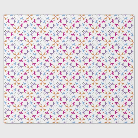 Frenchie Pattern Geschenkpapier (Flach)