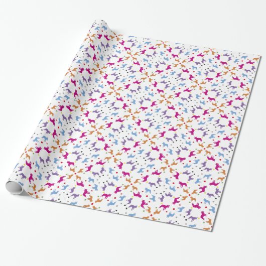Frenchie Pattern Geschenkpapier (Ungerollt)