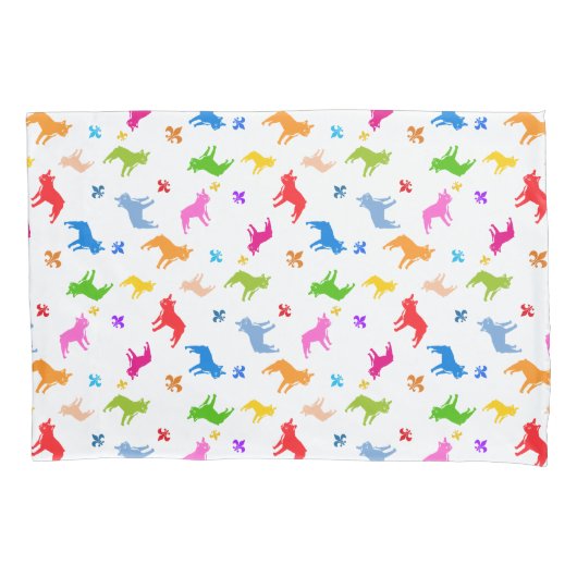 Frenchie Pattern Kissenbezug (Vorderseite)