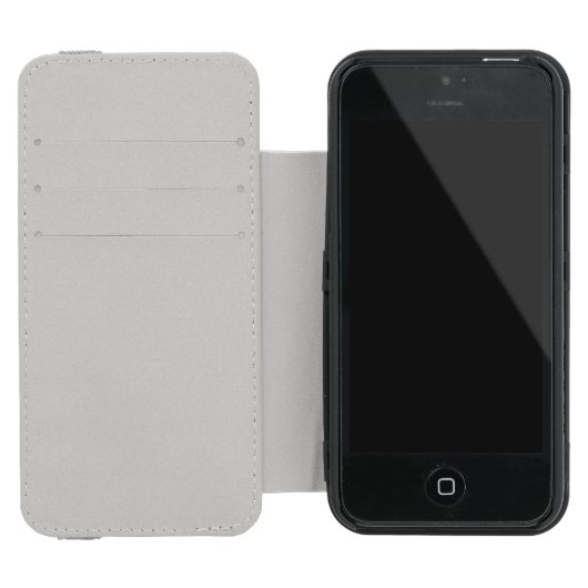 Frenchie Pattern Monogram Incipio iPhone Geldbeutel-Hülle (Innenseite)