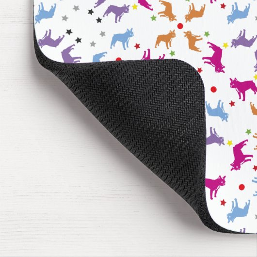 Frenchie Pattern Mousepad (Ecke)