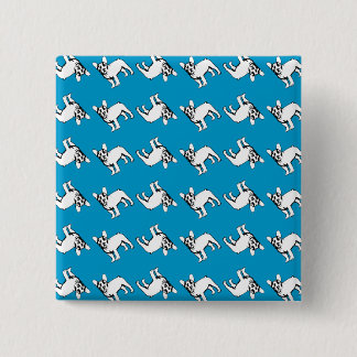 Frenchie Pattern rein Button
