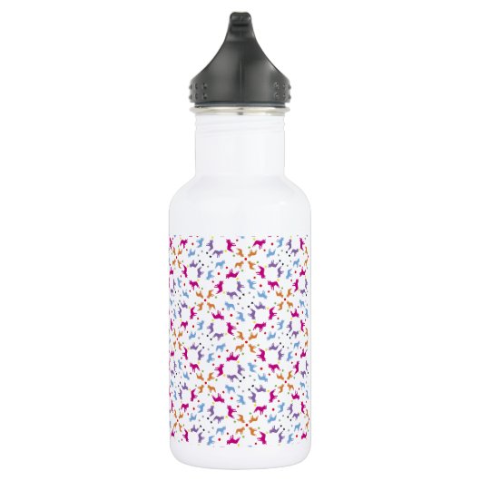 Frenchie Pattern Trinkflasche (Rechts)